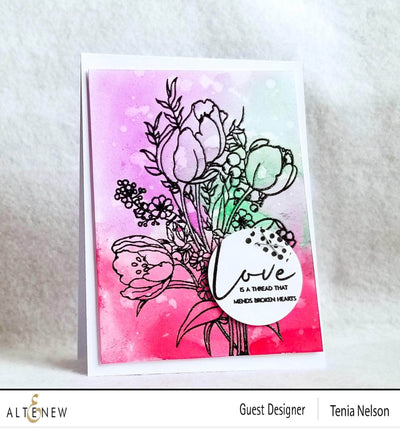 Clear Stamps Paint-A-Flower: Tulips Outline Stamp Set