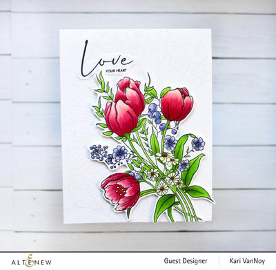 Clear Stamps Paint-A-Flower: Tulips Outline Stamp Set