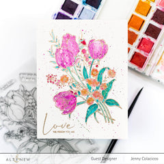 Clear Stamps Paint-A-Flower: Tulips Outline Stamp Set