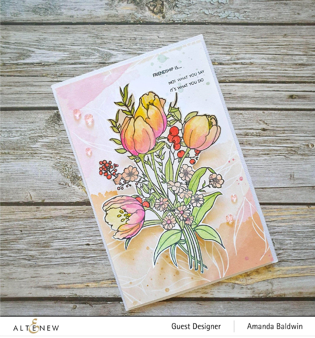 Clear Stamps Paint-A-Flower: Tulips Outline Stamp Set