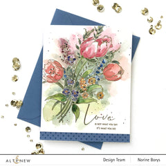 Clear Stamps Paint-A-Flower: Tulips Outline Stamp Set