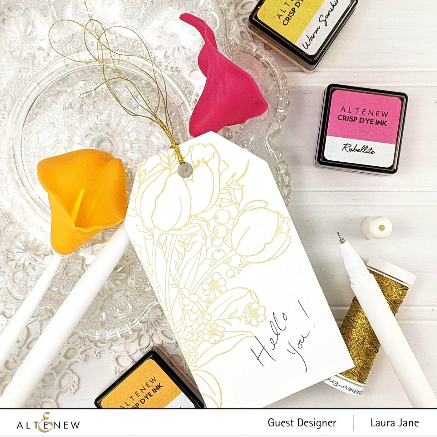 Clear Stamps Paint-A-Flower: Tulips Outline Stamp Set