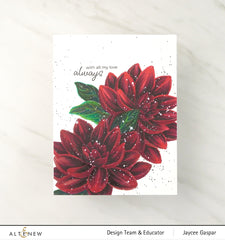Clear Stamps Paint-A-Flower: Waterlily Dahlia Outline Stamp Set
