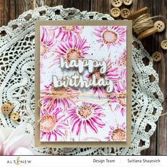 Clear Stamps Paint-A-Flower: White Swan Echinacea Outline Stamp Set