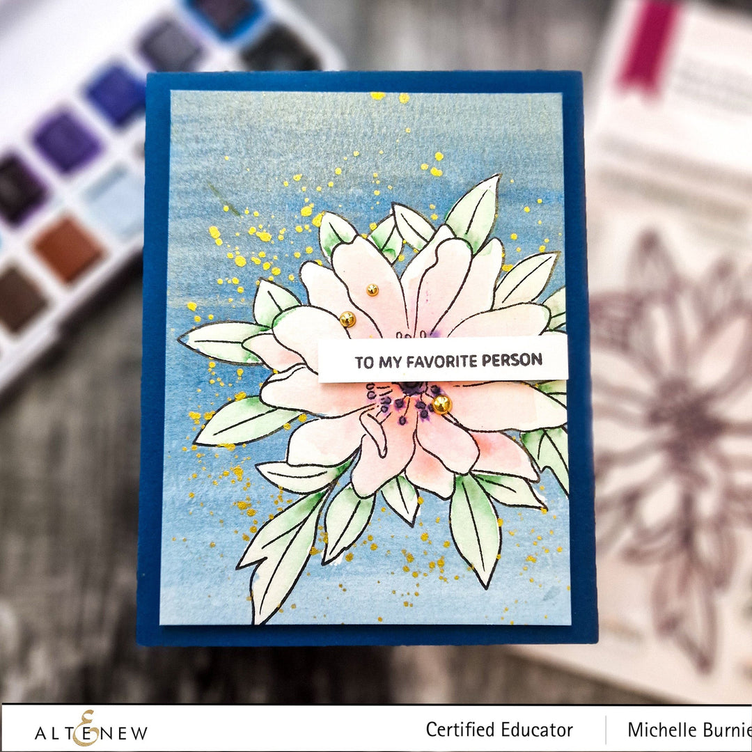 Clear Stamps Paint-A-Flower: Wood Anemone Outline Stamp Set
