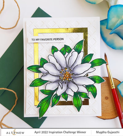 Clear Stamps Paint-A-Flower: Wood Anemone Outline Stamp Set