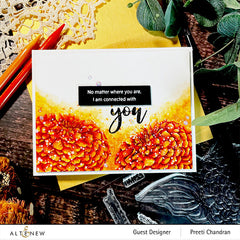 Clear Stamps Paint-A-Flower: Zinnia Magellan Rose Outline Stamp Set