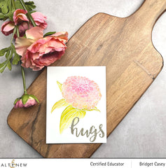 Clear Stamps Paint-A-Flower: Zinnia Magellan Rose Outline Stamp Set