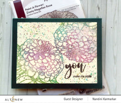 Clear Stamps Paint-A-Flower: Zinnia Magellan Rose Outline Stamp Set