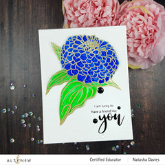 Clear Stamps Paint-A-Flower: Zinnia Magellan Rose Outline Stamp Set