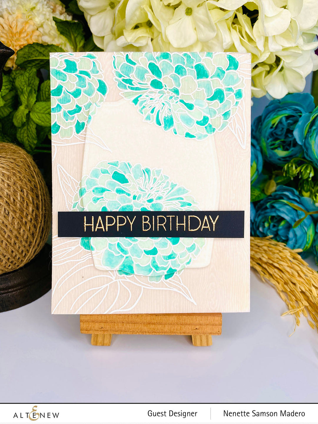 Clear Stamps Paint-A-Flower: Zinnia Magellan Rose Outline Stamp Set