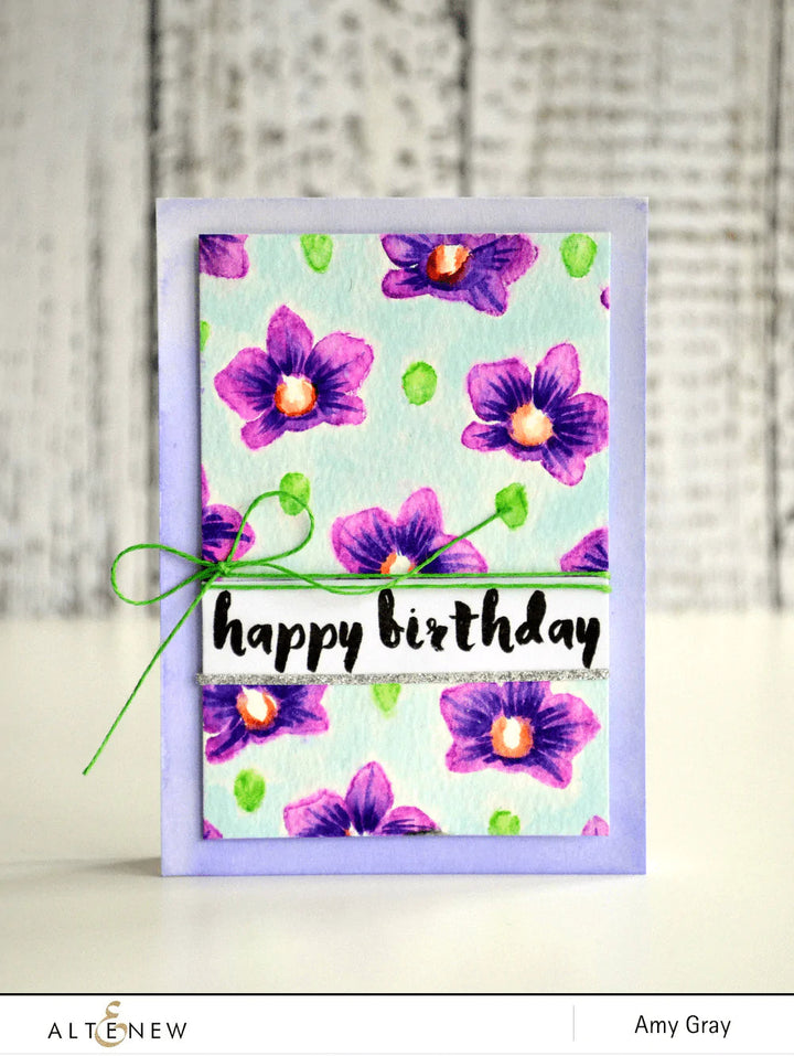 Clear Stamps Painted Greetings Stamp Set