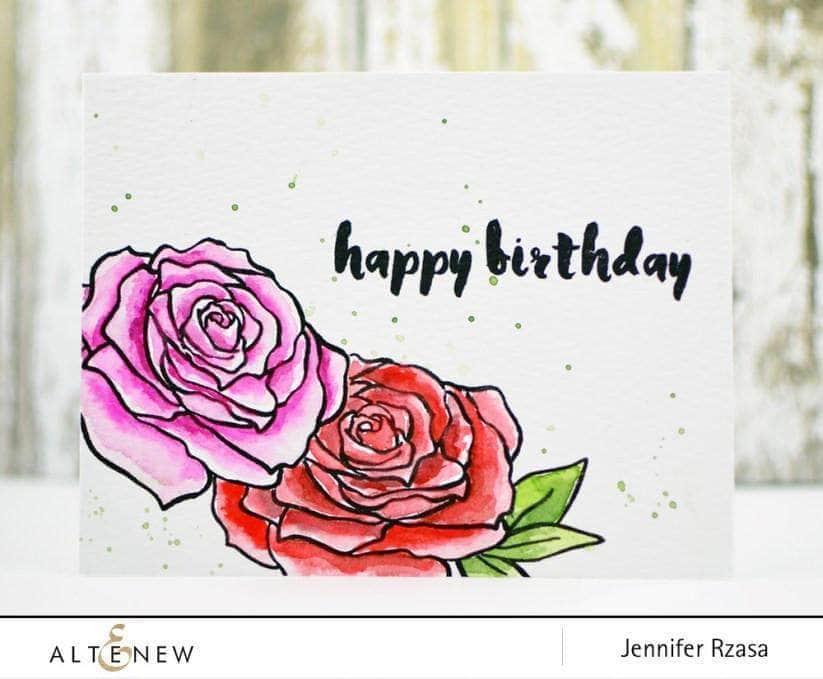 Clear Stamps Painted Greetings Stamp Set