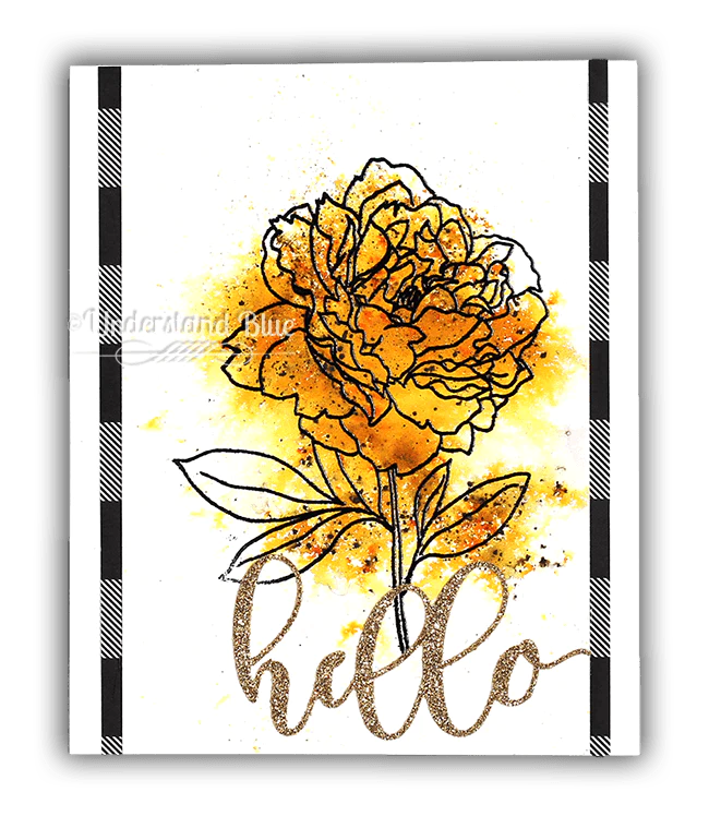 Clear Stamps Peony Spray Stamp Set