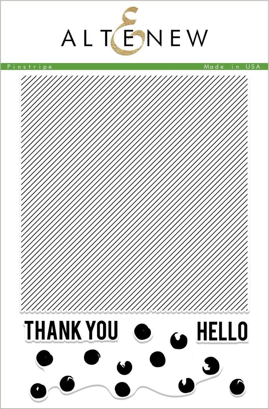 Clear Stamps Pinstripe Stamp Set