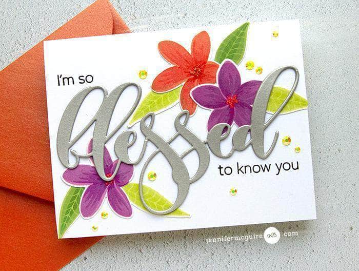Clear Stamps Playful Plumeria Stamp Set