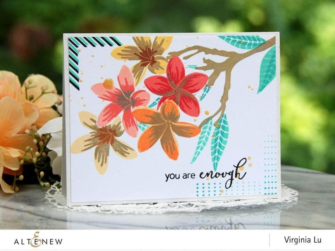 Clear Stamps Playful Plumeria Stamp Set