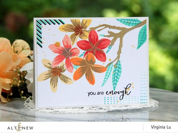 Clear Stamps Playful Plumeria Stamp Set