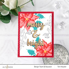 Clear Stamps Poinsettia & Berries Stamp Set