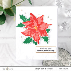 Photocentric Clear Stamps Poinsettia & Berries Stamp Set