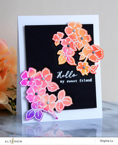 Clear Stamps Ruffled Flowers Stamp Set