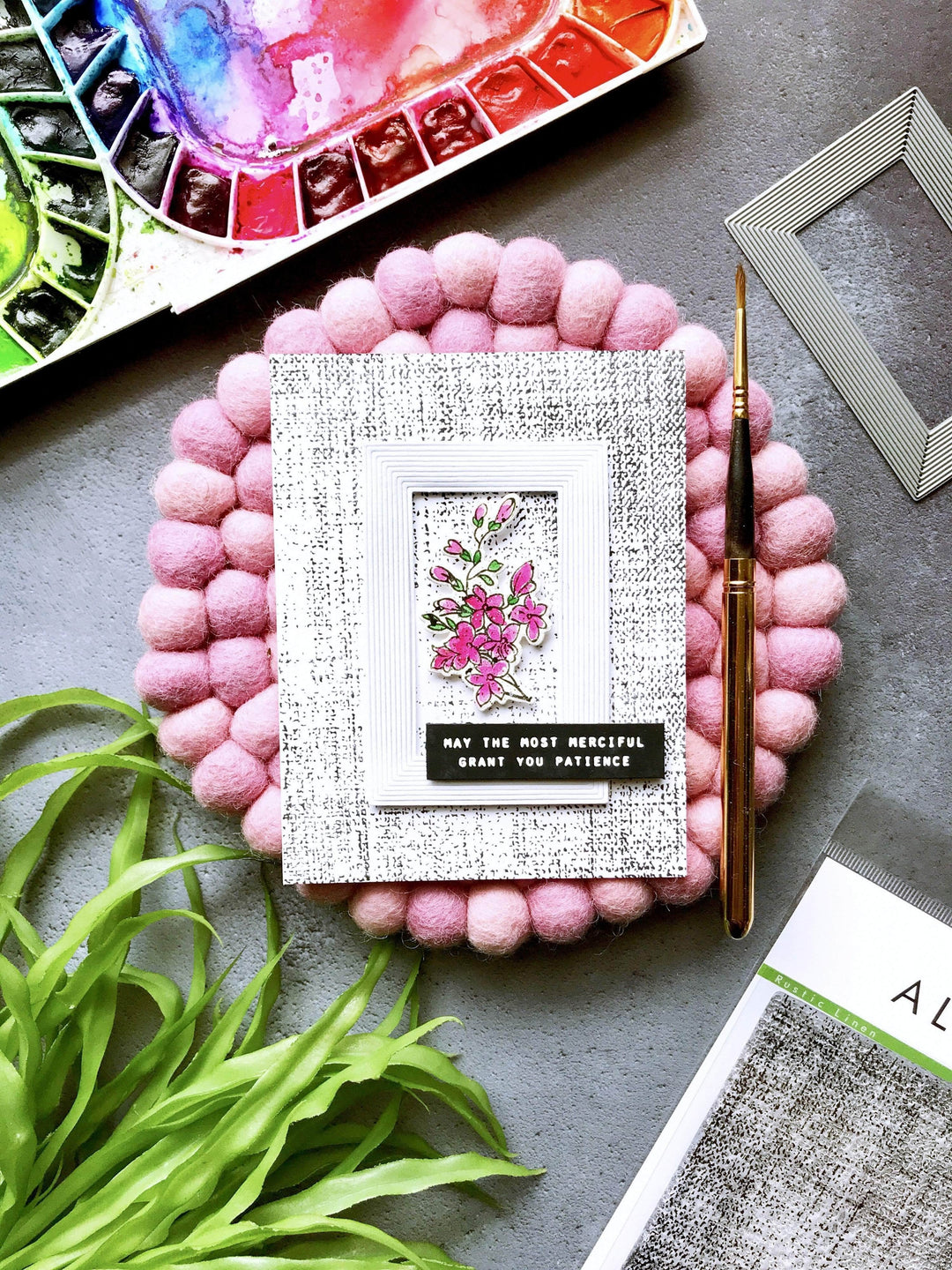 Clear Stamps Rustic Linen Stamp Set