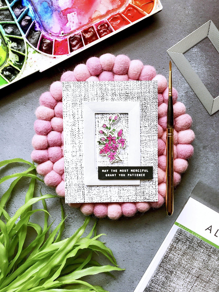 Clear Stamps Rustic Linen Stamp Set