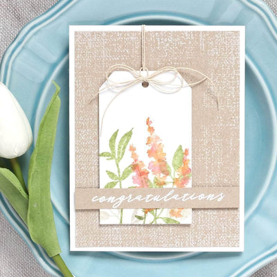 Clear Stamps Rustic Linen Stamp Set