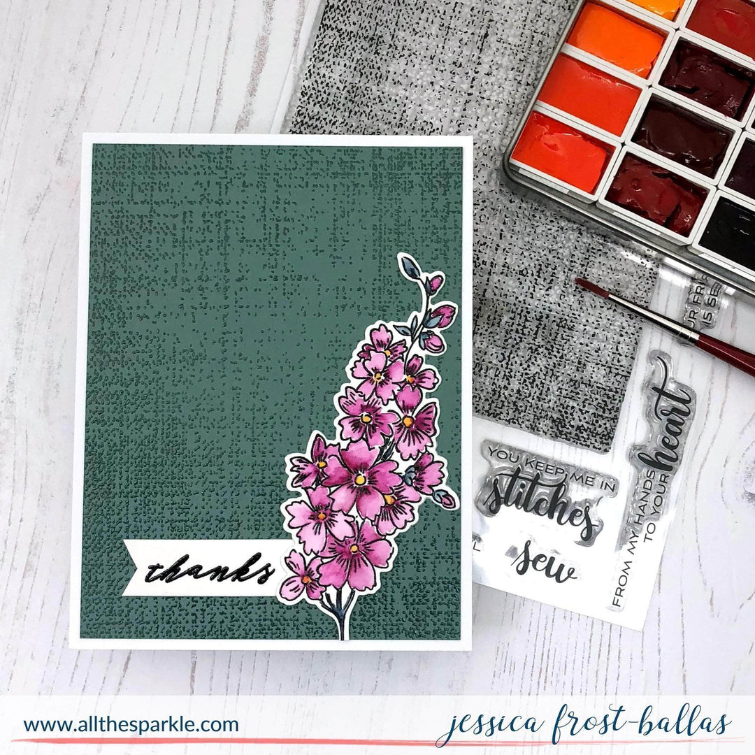 Clear Stamps Rustic Linen Stamp Set