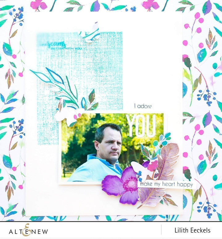 Clear Stamps Rustic Linen Stamp Set