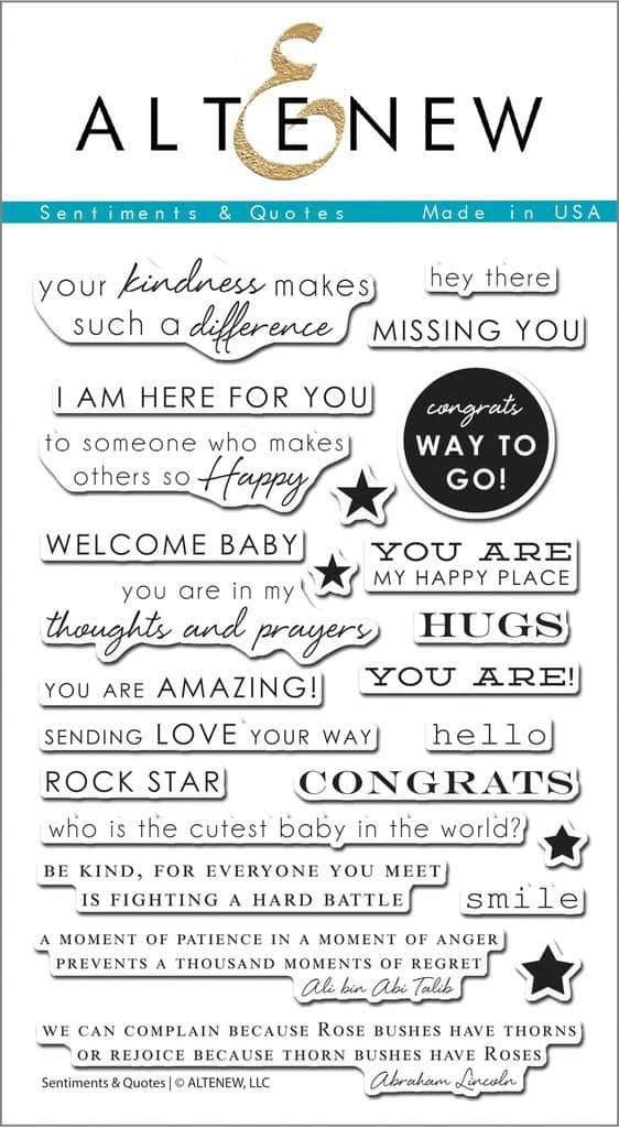 Clear Stamps Sentiments & Quotes Stamp Set