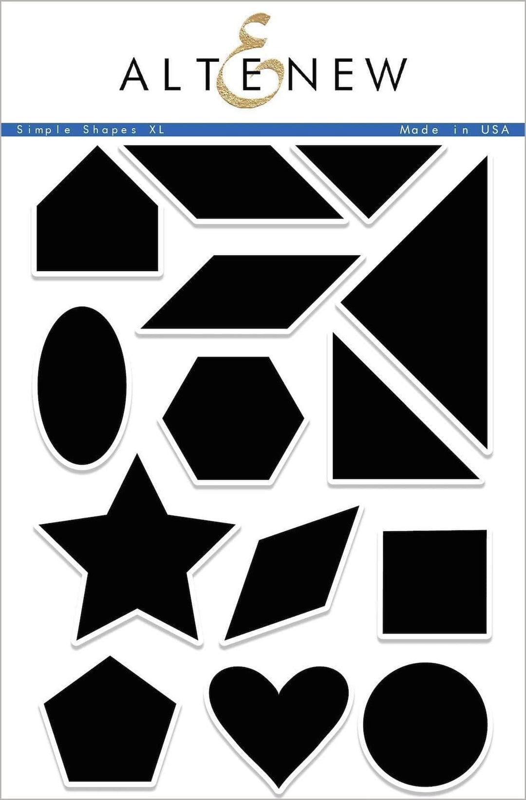 Clear Stamps Simple Shapes XL Stamp Set