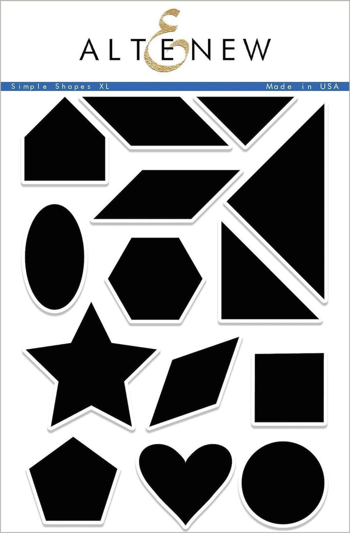 Clear Stamps Simple Shapes XL Stamp Set