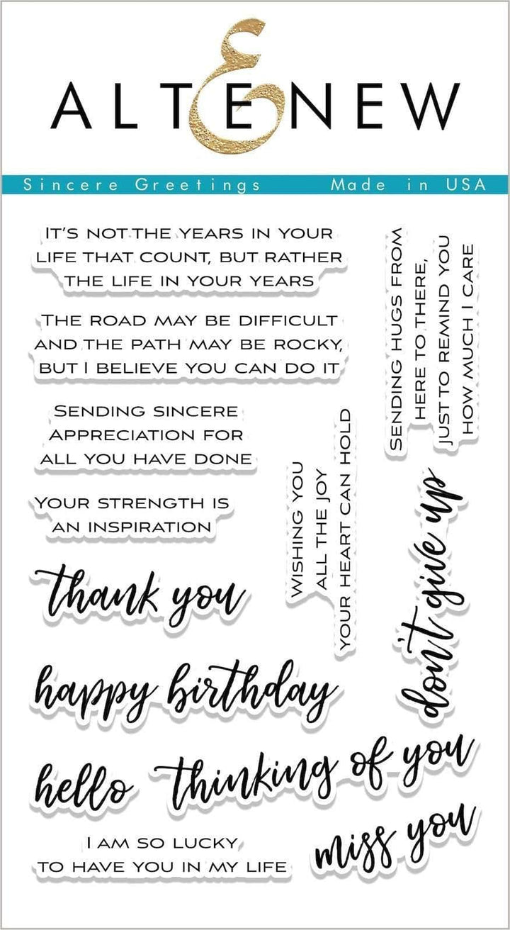 Clear Stamps Sincere Greetings Stamp Set