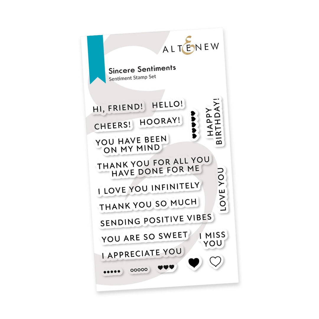 Clear Stamps Sincere Sentiments Stamp Set