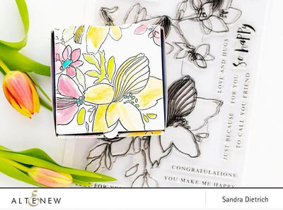 Clear Stamps Sketchy Floral Stamp Set
