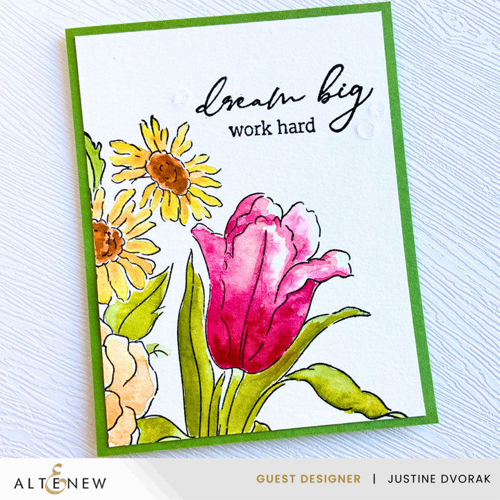 Clear Stamps Stamp & Paint: One Happy Bouquet Stamp Set