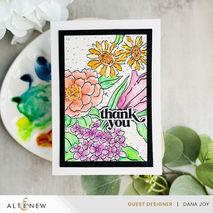 Clear Stamps Stamp & Paint: One Happy Bouquet Stamp Set