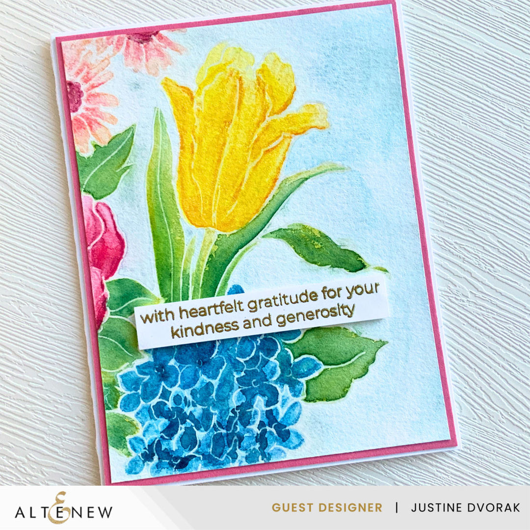 Clear Stamps Stamp & Paint: One Happy Bouquet Stamp Set