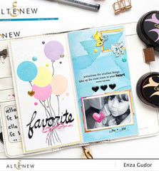 Clear Stamps Super Script Scrapbook Stamp Set