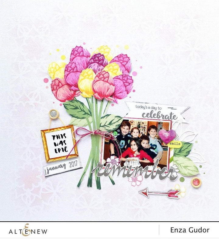 Clear Stamps Super Script Scrapbook Stamp Set