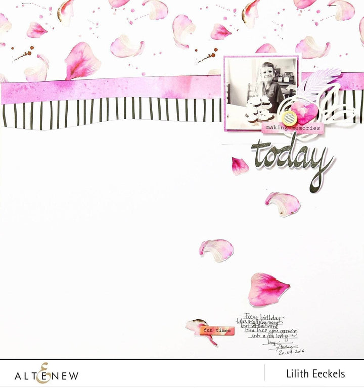 Clear Stamps Super Script Scrapbook Stamp Set