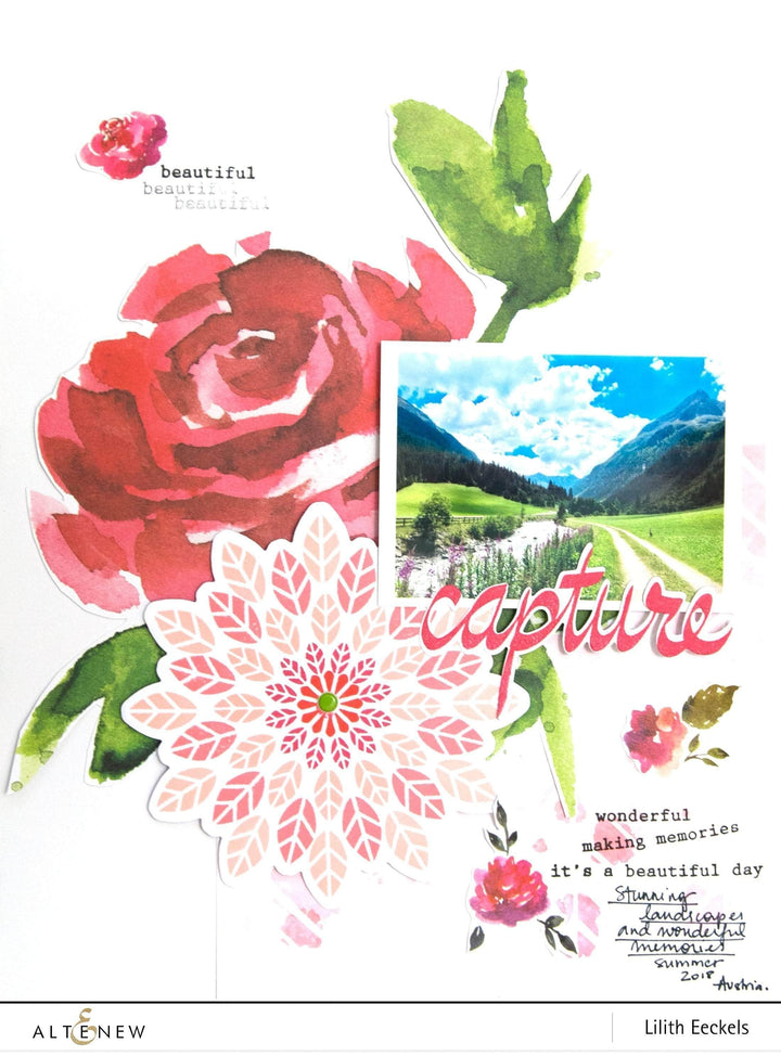 Clear Stamps Super Script Scrapbook Stamp Set