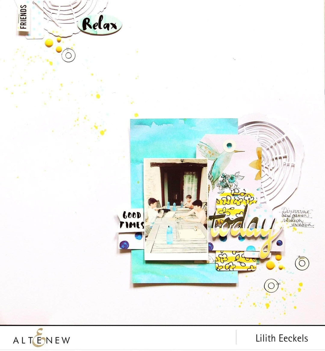 Clear Stamps Super Script Scrapbook Stamp Set