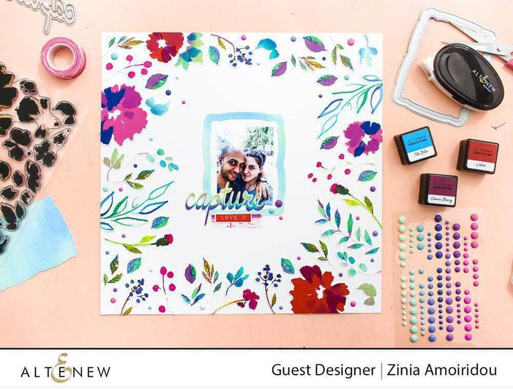 Clear Stamps Super Script Scrapbook Stamp Set