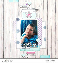 Clear Stamps Super Script Scrapbook Stamp Set