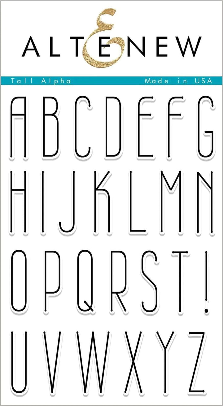 Clear Stamps Tall Alpha Stamp Set
