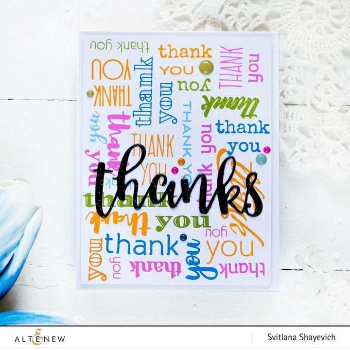 Clear Stamps Thank You Builder Stamp Set