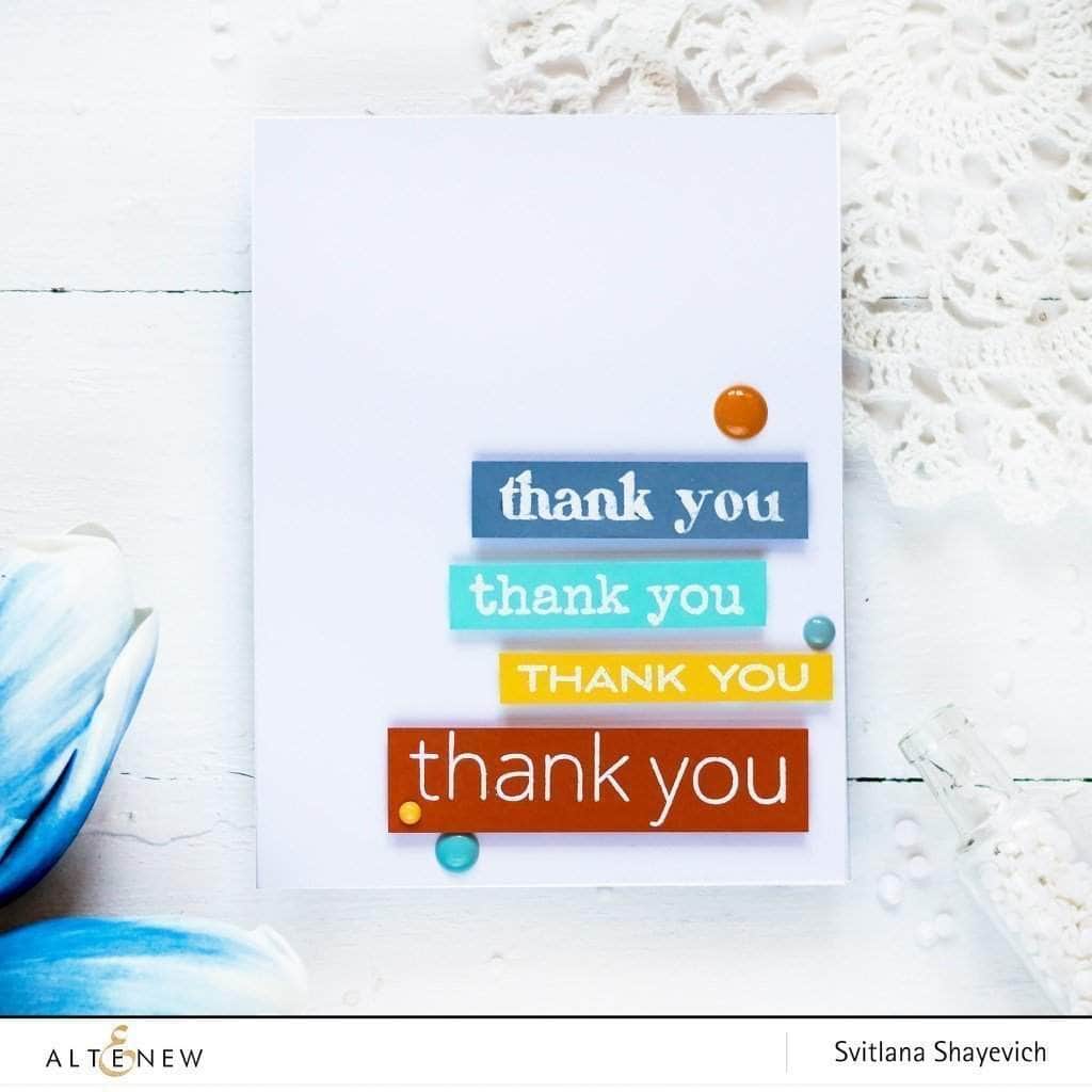 Clear Stamps Thank You Builder Stamp Set