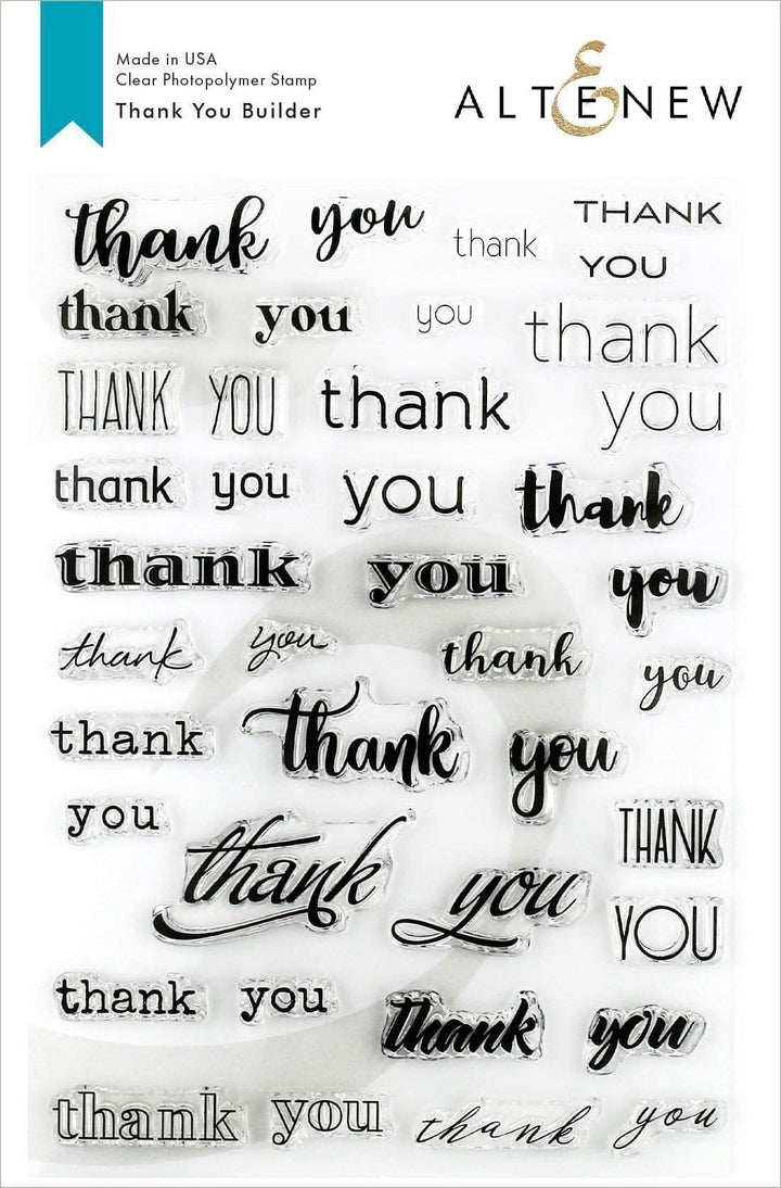 Clear Stamps Thank You Builder Stamp Set